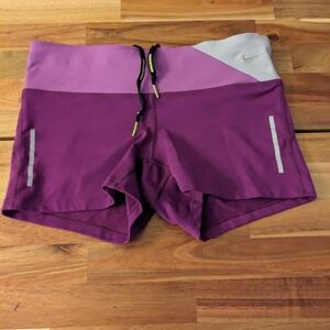 Nike dri fit purple booty shorts